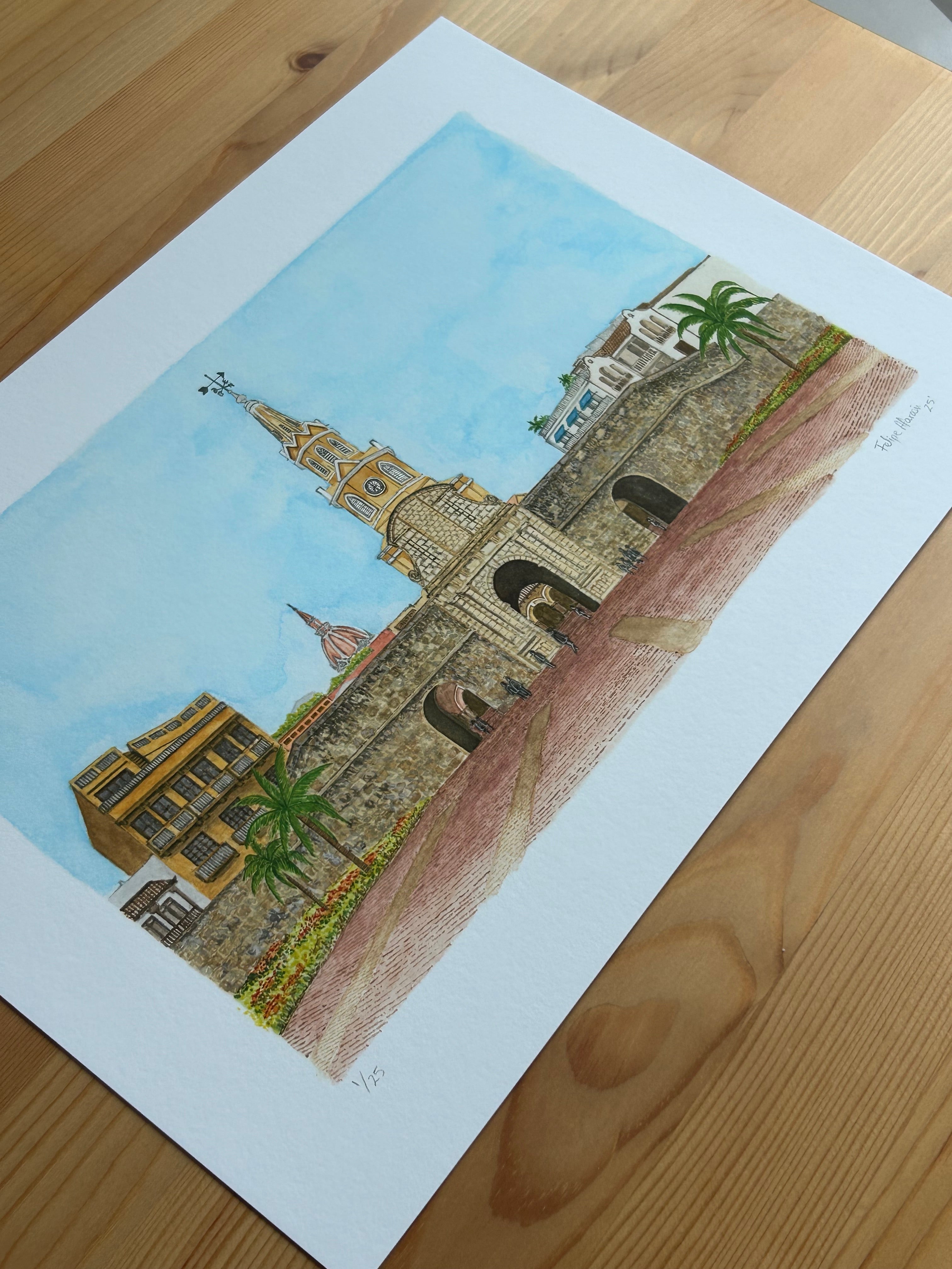 THE CLOCK TOWER Limited Edition Print | Cartagena, Colombia