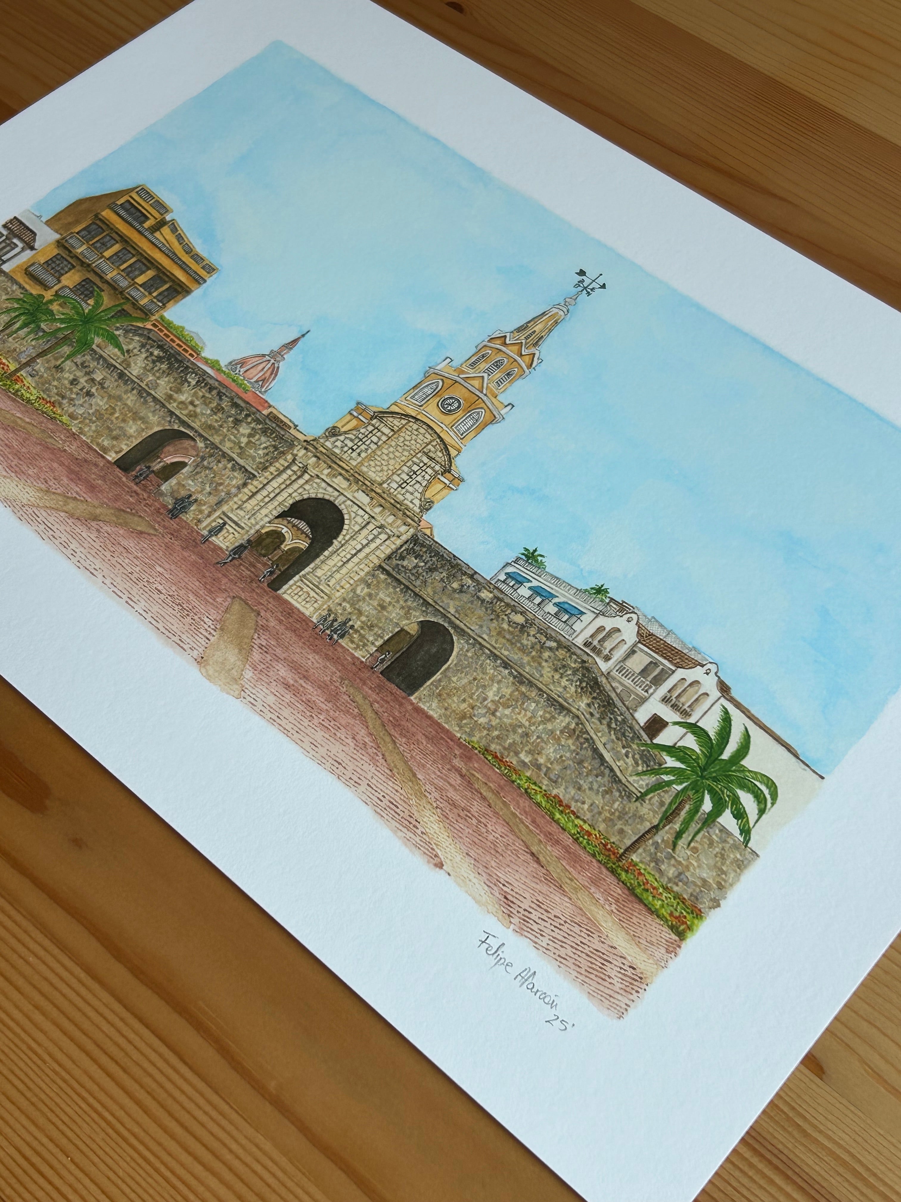 THE CLOCK TOWER Limited Edition Print | Cartagena, Colombia