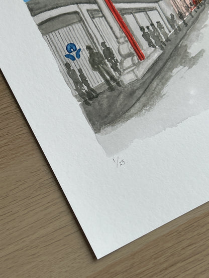 6. CHINATOWN GATE WATERCOLOR | MELBOURNE, AUSTRALIA