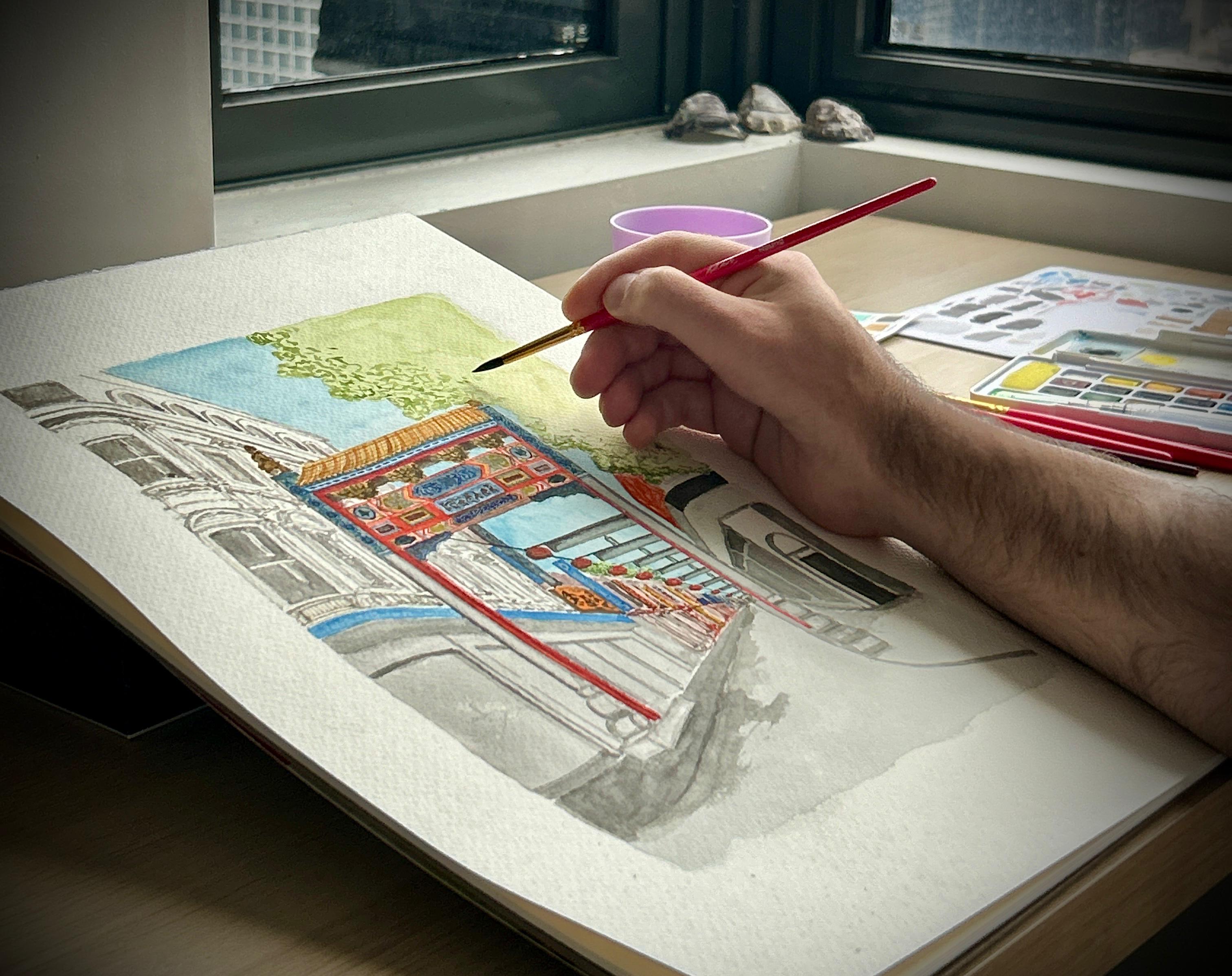 CHINATOWN GATE WATERCOLOR | MELBOURNE, AUSTRALIA